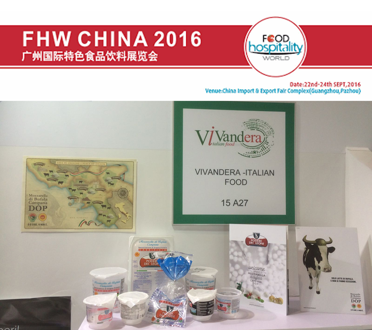 Il Podere dei Leoni al Food Hospitality World China 2016